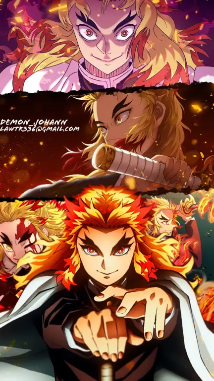 Keberanian dan pengorbanan Rengoku Kyojuro Rengoku, Hashira Api yang gagah berani