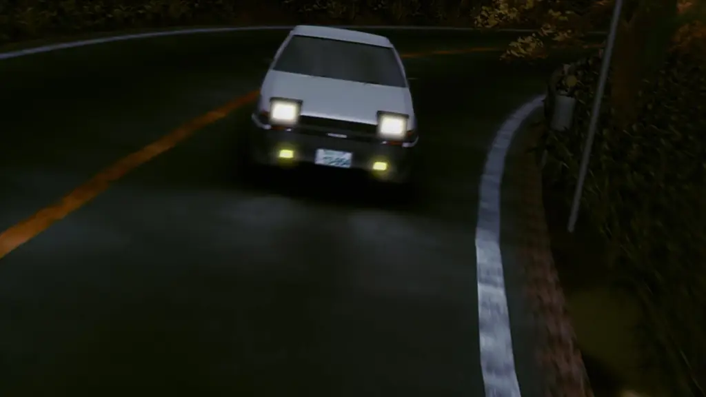 Gambar adegan balapan menegangkan dari Initial D Third Stage