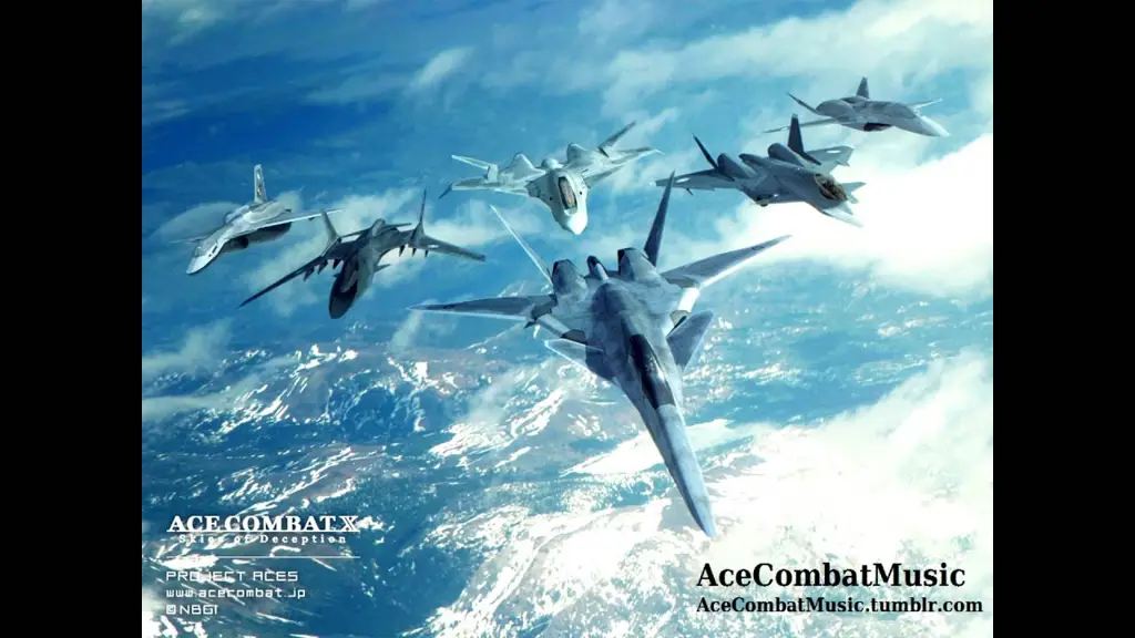 Pesawat Gleipnir beraksi dalam game Ace Combat