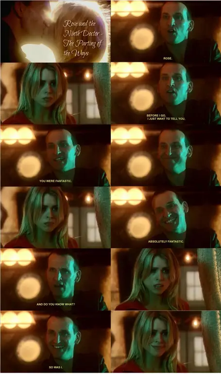 Gambar Ninth Doctor dan Rose Tyler