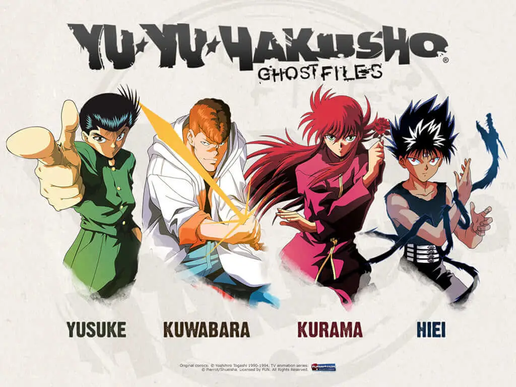 Tim Yu Yu Hakusho: Yusuke, Kuwabara, Kurama, dan Hiei