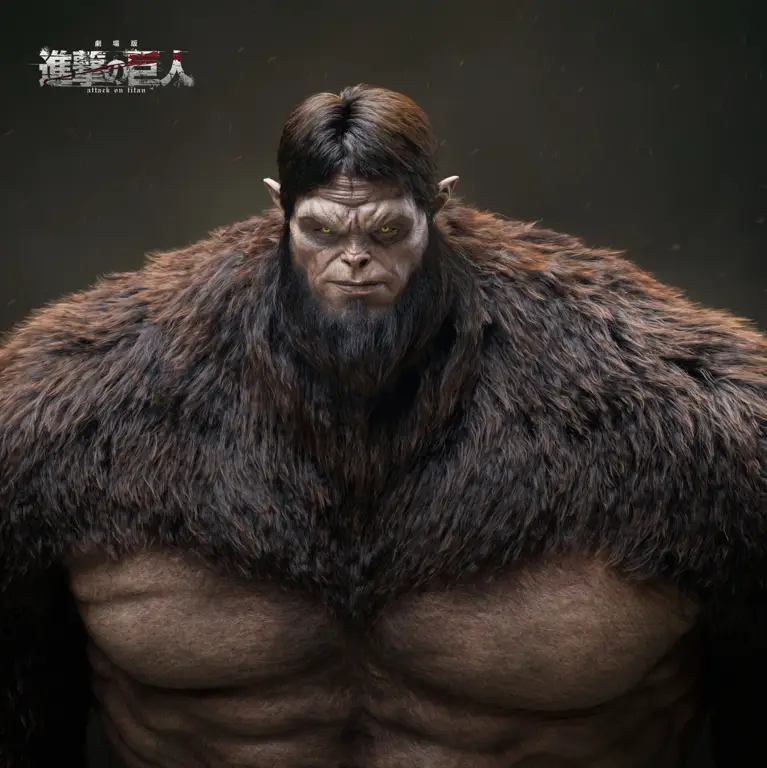 Keganasan Titan yang mengancam manusia Sebuah Titan dalam anime Attack on Titan