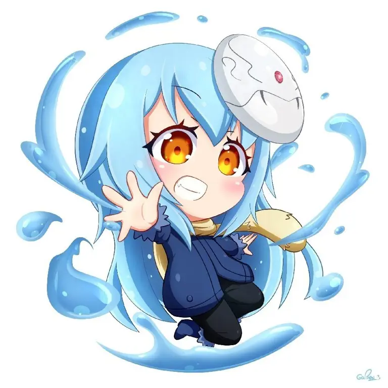 Gambar chibi Rimuru Tempest yang menggemaskan