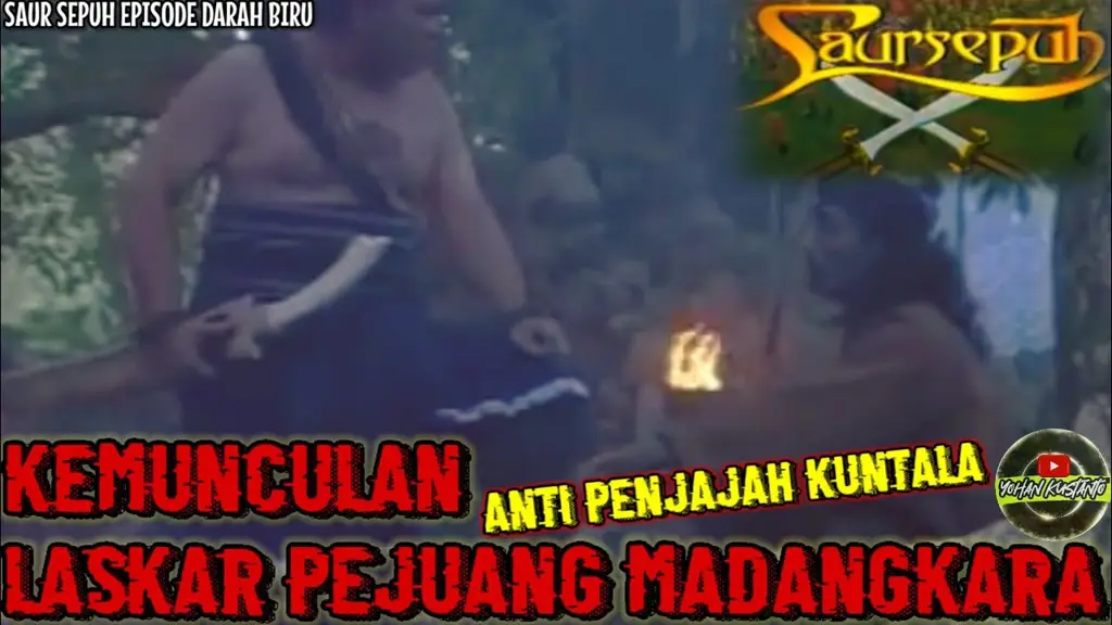 Gambar adegan laga dari film Saura Sepuh episode Satria Madangkara tahun 1986