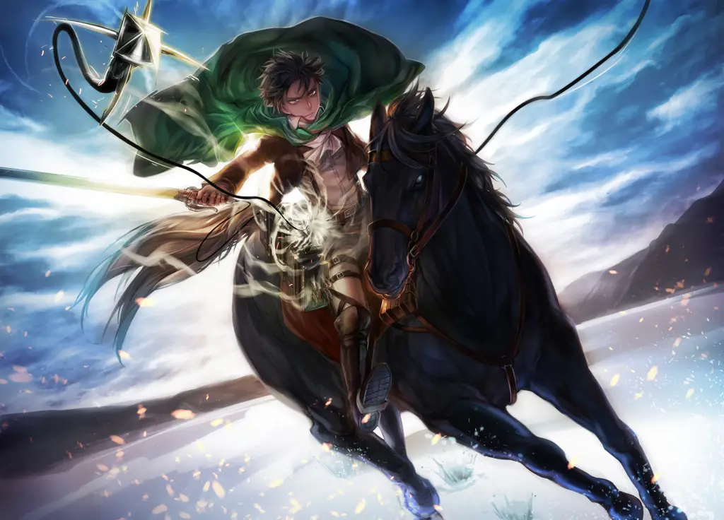 Gambar Levi Ackerman, salah satu karakter populer Attack on Titan