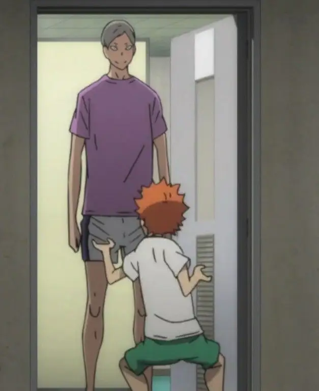 Lev Haikyuu sedang bermain voli