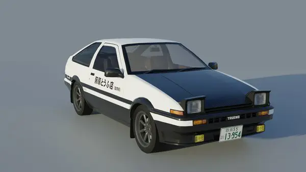 Mobil AE86 ikonik dalam anime Initial D