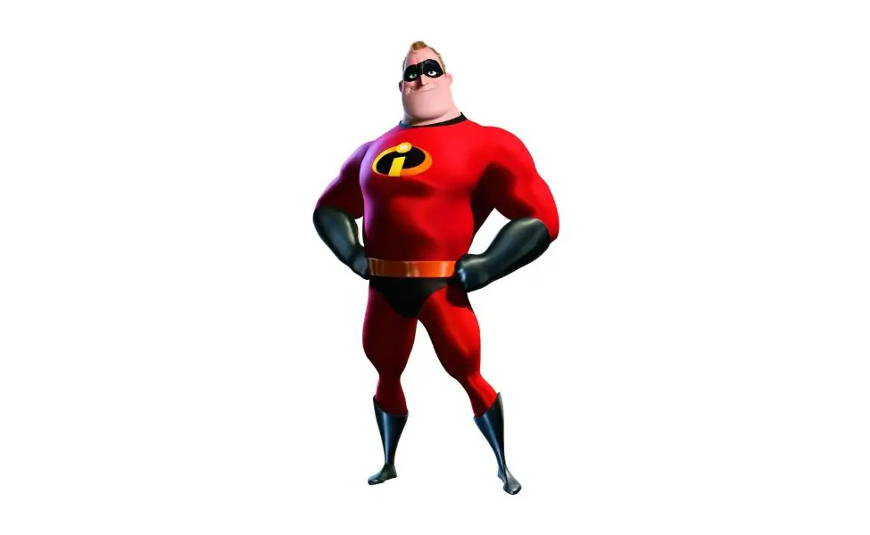 Adegan aksi Mr. Incredible dalam film The Incredibles