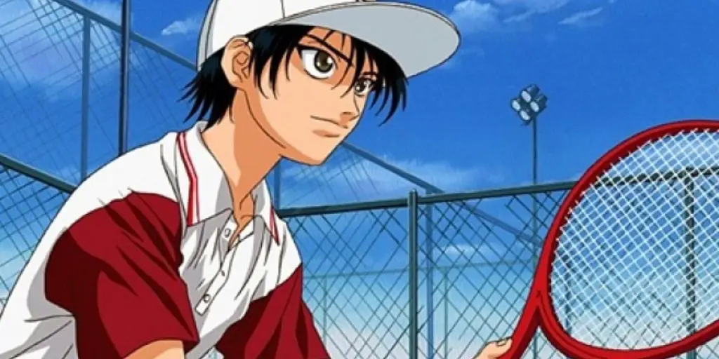 Ryoma Echizen bermain tenis dalam anime The Prince of Tennis