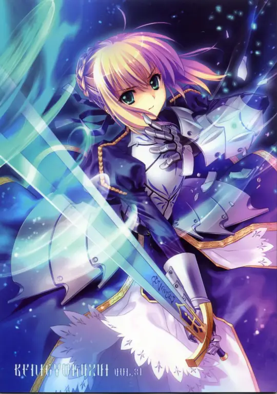 Gambar Saber dari Fate Stay Night 2006