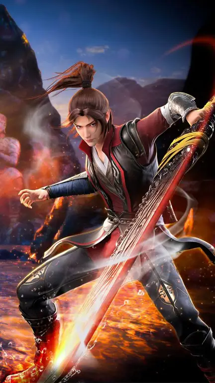 Xiao Yan dalam pertarungan sengit di Battle Through The Heavens