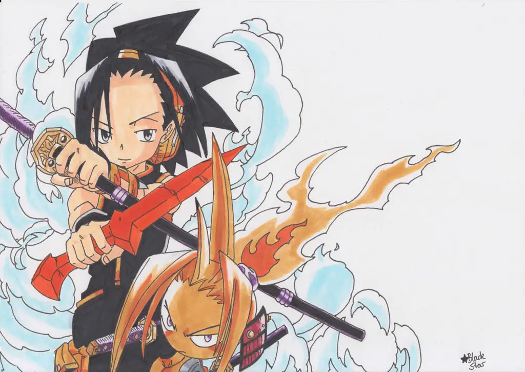 Yoh Asakura dalam pertarungan di Shaman King 2021 episode 18