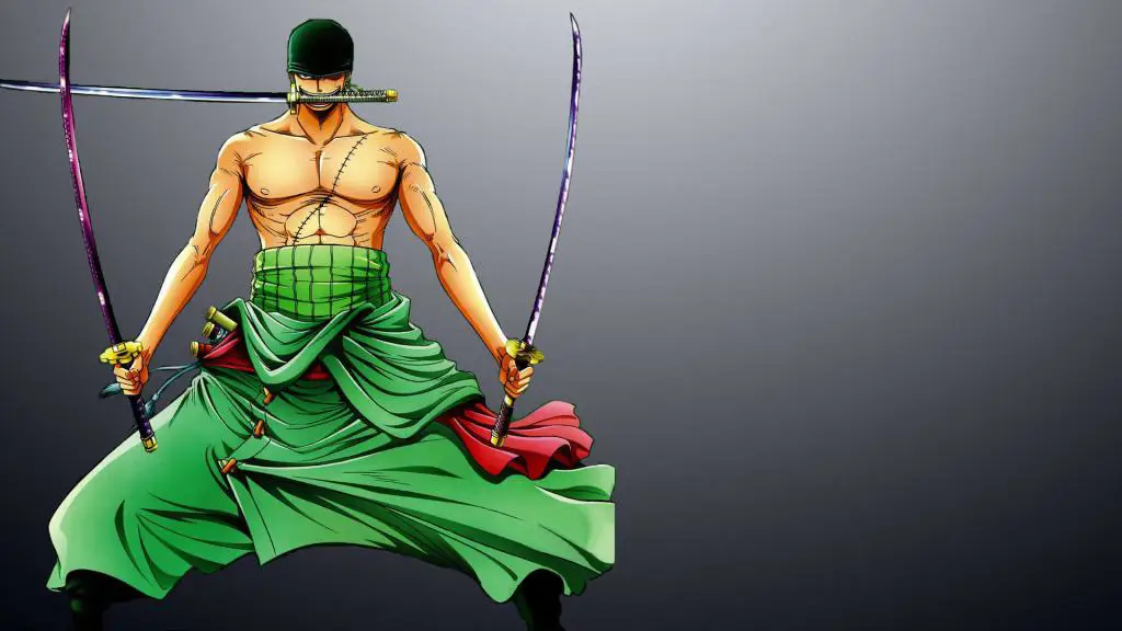 Zoro dengan tiga pedangnya