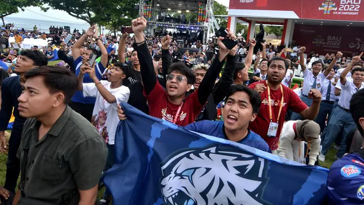 Suasana turnamen esports di Indonesia