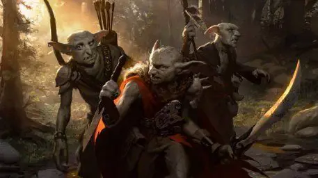 Gambar desa goblin di dunia fantasi