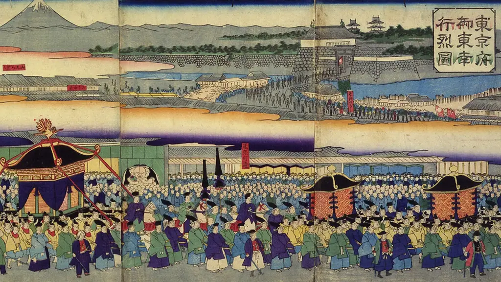 Gambar suasana kehidupan di era Meiji Jepang