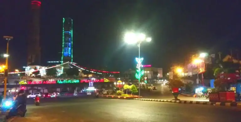 Foto kehidupan malam di Bandar Lampung