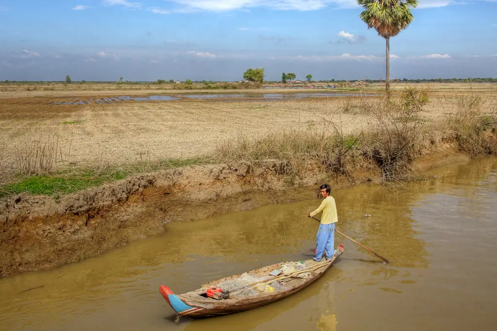 Desa nelayan di sekitar Danau Tonle Sap