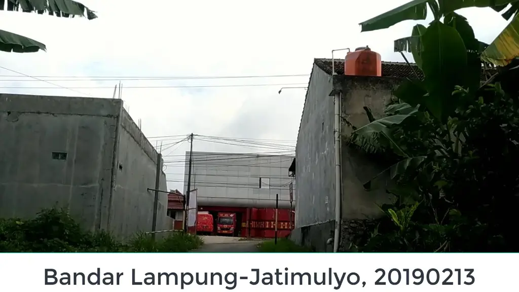 Pemandangan jalanan di Jatimulyo, Bandar Lampung