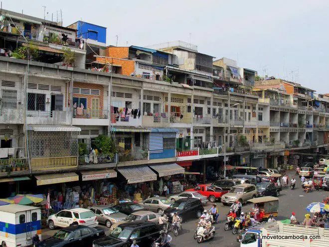 Gambar pemandangan jalan di Phnom Penh