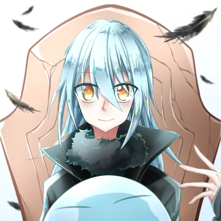 Gambar Rimuru Tempest dan teman-temannya dalam Tensei Shitara Slime Datta Ken