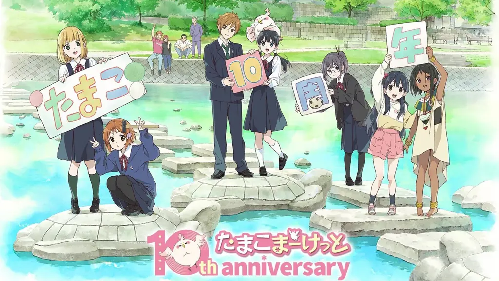 Adegan anime Tamako Market yang manis dan penuh warna