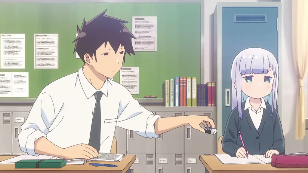 Kehidupan Sehari-hari Rei dan Raidou Adegan anime Ahren-san wa Hakarenai yang lucu dan menggemaskan