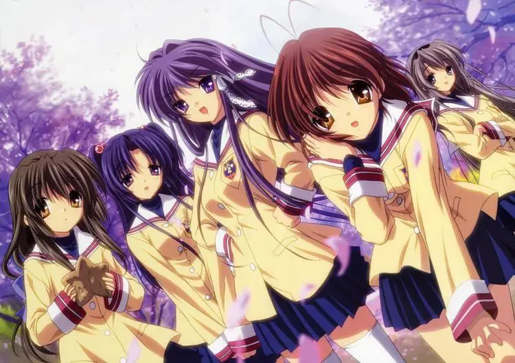 Suasana sekolah dalam anime Clannad