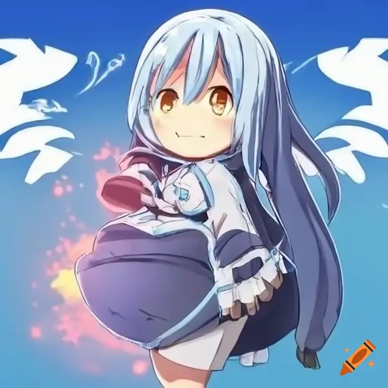 Gambar Rimuru Tempest versi chibi yang lucu