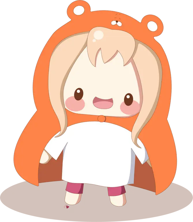 Gambar chibi Umaru-chan yang lucu dan menggemaskan.