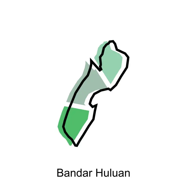 Pemandangan indah Bandar Huluan