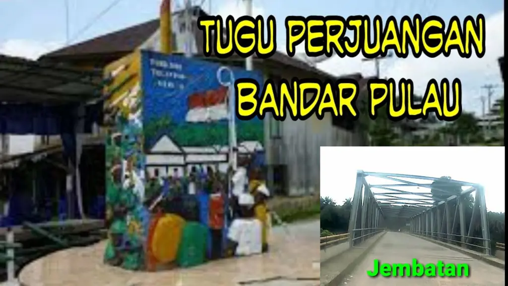 Pemandangan alam di Kecamatan Bandar Pulau