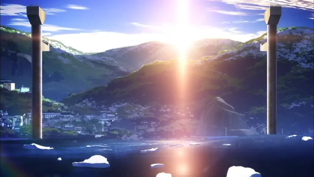 Pemandangan bawah laut yang indah dalam anime Nagi no Asukara