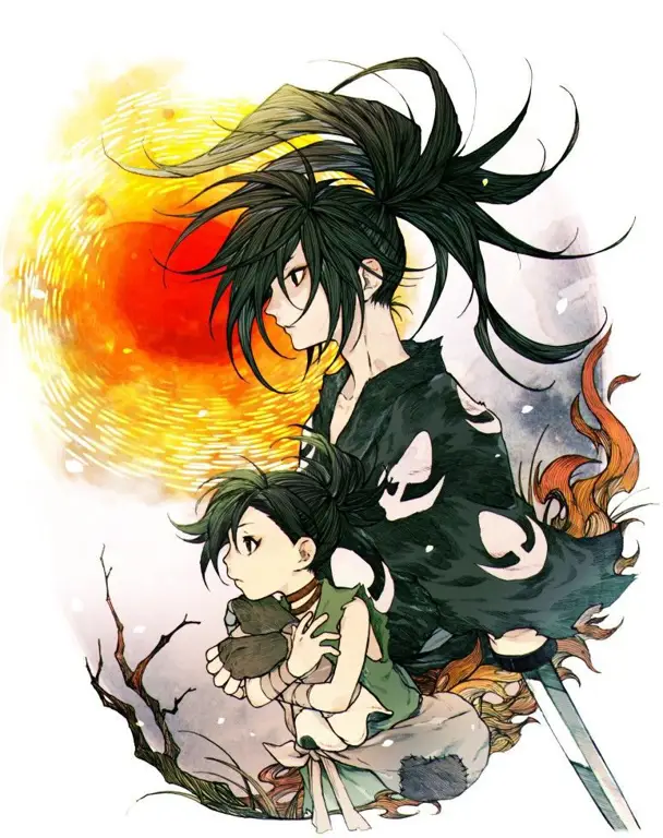 Pemandangan alam dalam anime Dororo