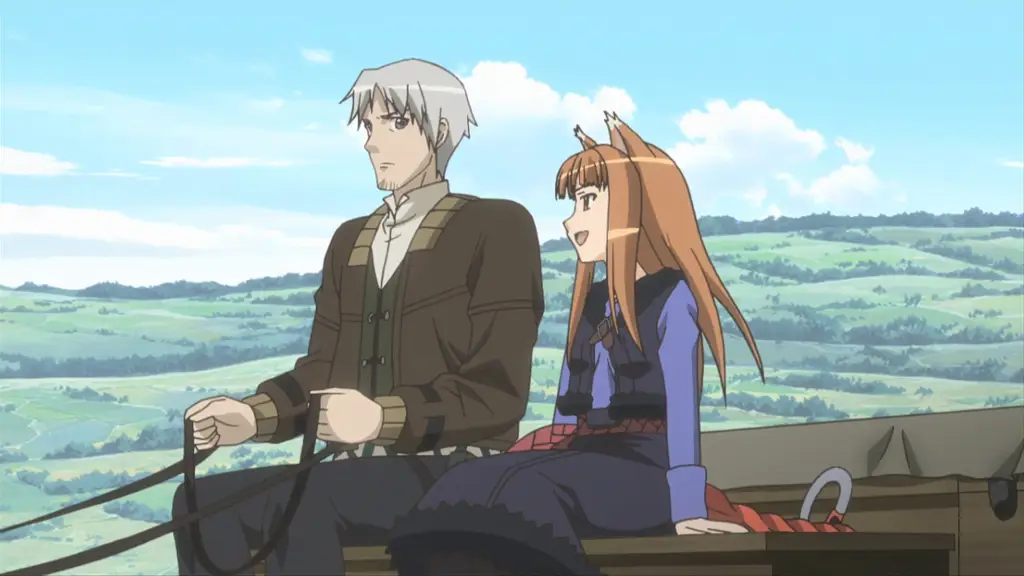 Pemandangan indah dari anime Spice and Wolf