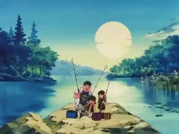 Adegan memancing dalam anime Jepang