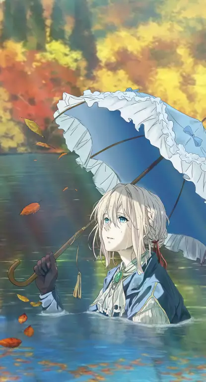 Pemandangan indah dari anime Violet Evergarden