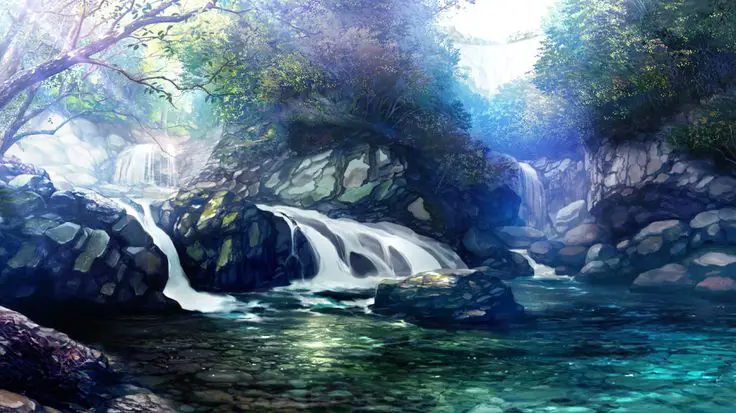 Pemandangan indah dari anime Yuujinchou