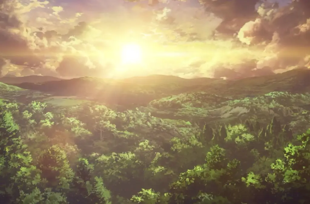 Pemandangan indah di anime Dr. Stone