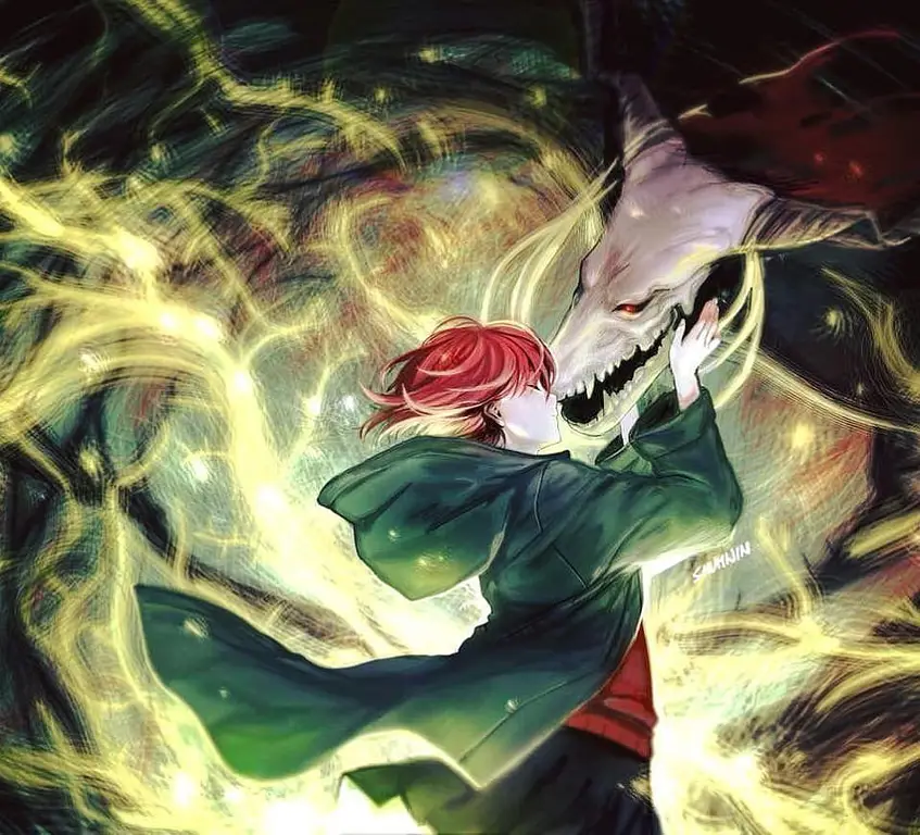 Pemandangan indah dalam anime Mahoutsukai no Yome