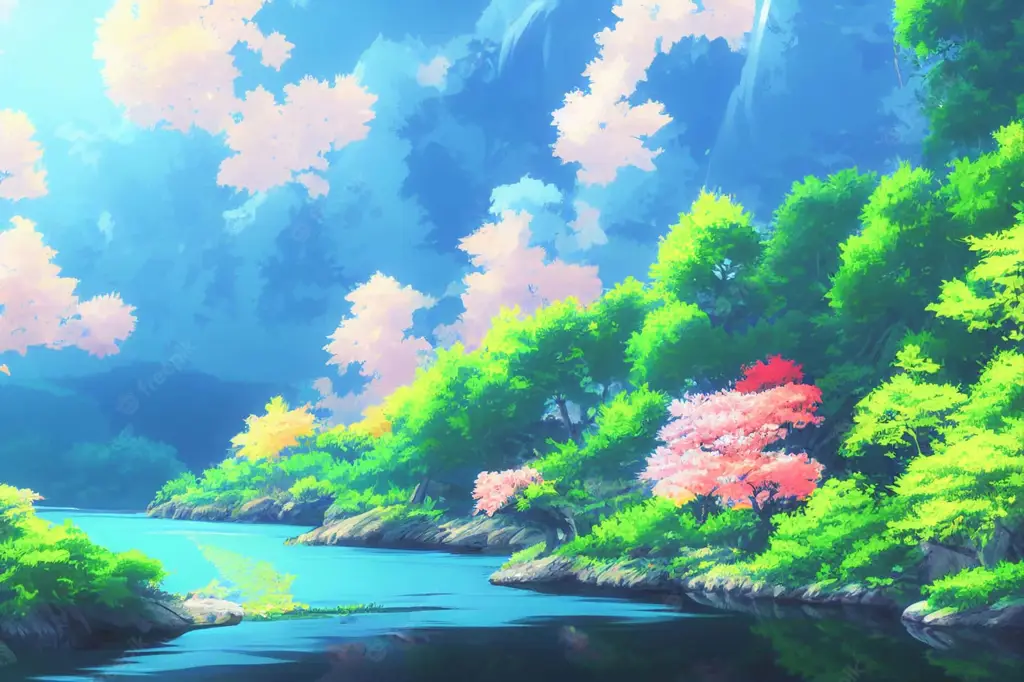 Pemandangan indah dalam anime Natsume Yuujinchou