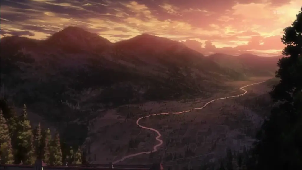 Pemandangan indah dari anime Shingeki no Kyojin