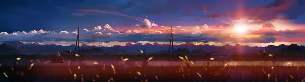 Pemandangan indah dalam film 5 Centimeters Per Second