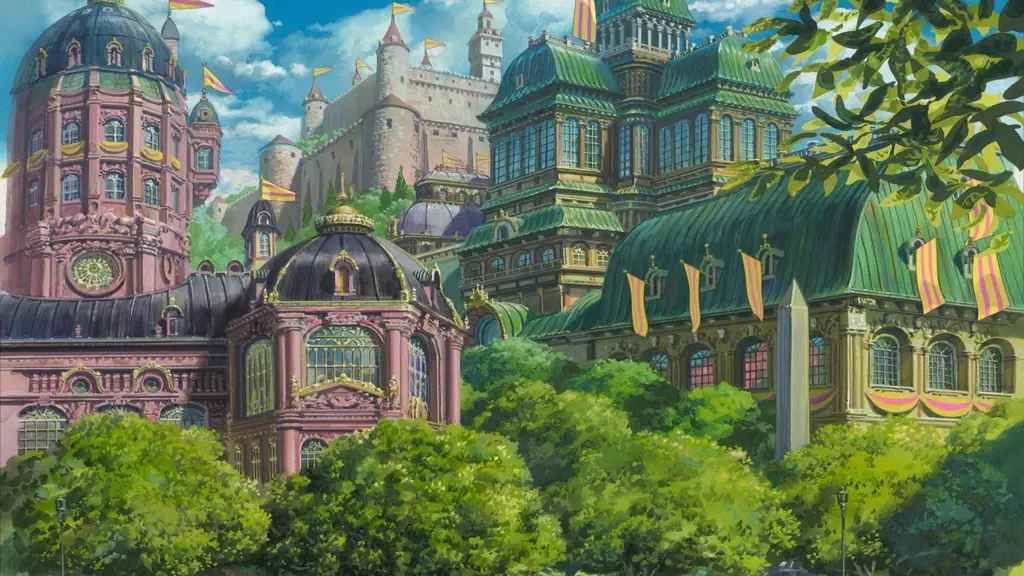 Pemandangan indah dari film Howl's Moving Castle