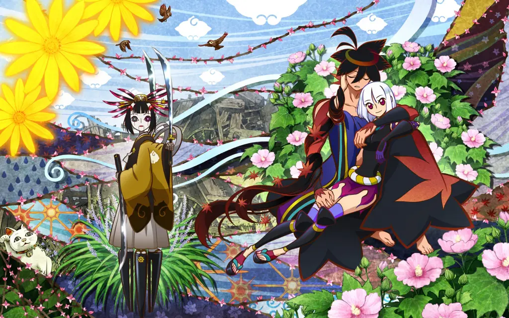 Pemandangan indah dari anime Katanagatari