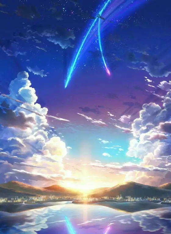 Pemandangan indah dari film Kimi no Na wa