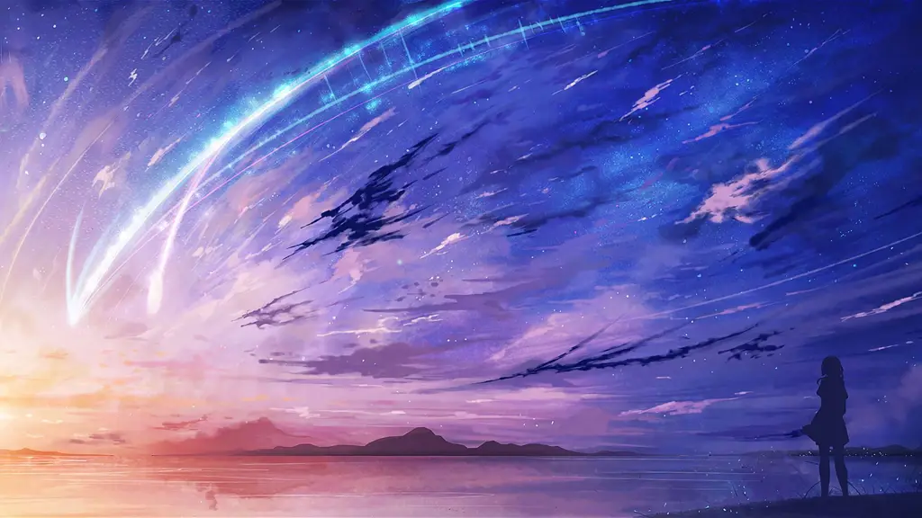 Pemandangan indah dari anime Kimi no Nawa