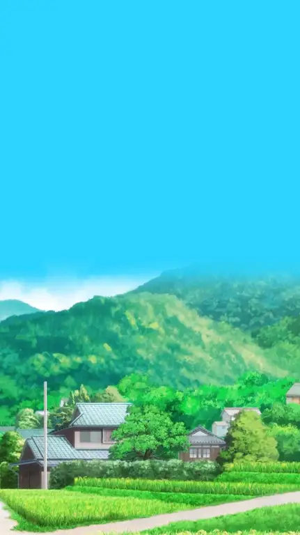 Pemandangan indah di anime Natsume Yuujinchou