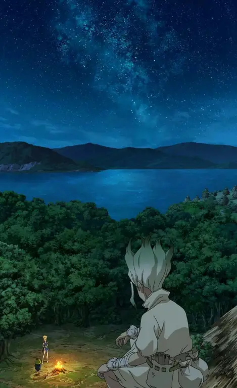 Pemandangan indah dalam anime Doctor Stone