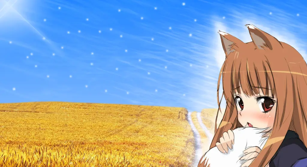 Pemandangan indah dari anime Spice and Wolf